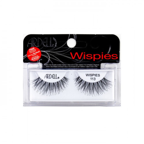 Ardell Wispies Ψεύτικες Βλεφαρίδες 113 σε Μαύρο χρώμα