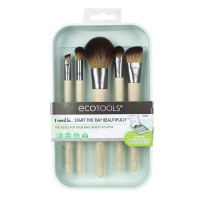 EcoTools Επαγγελματικό Σετ με Πινέλα Μακιγιάζ από Συνθετική Τρίχα Start The Day Beautiful 5τμχ