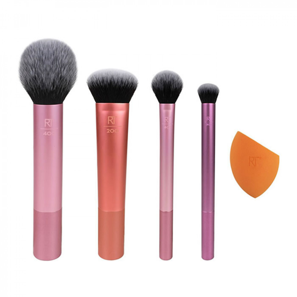 Real Techniques Σετ με Πινέλα και Σφουγγαράκια Μακιγιάζ Everyday Essentials 4τμχ