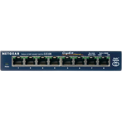 Netgear GS 108 GE Switch με 8 Θύρες Gigabit (1Gbps) Ethernet