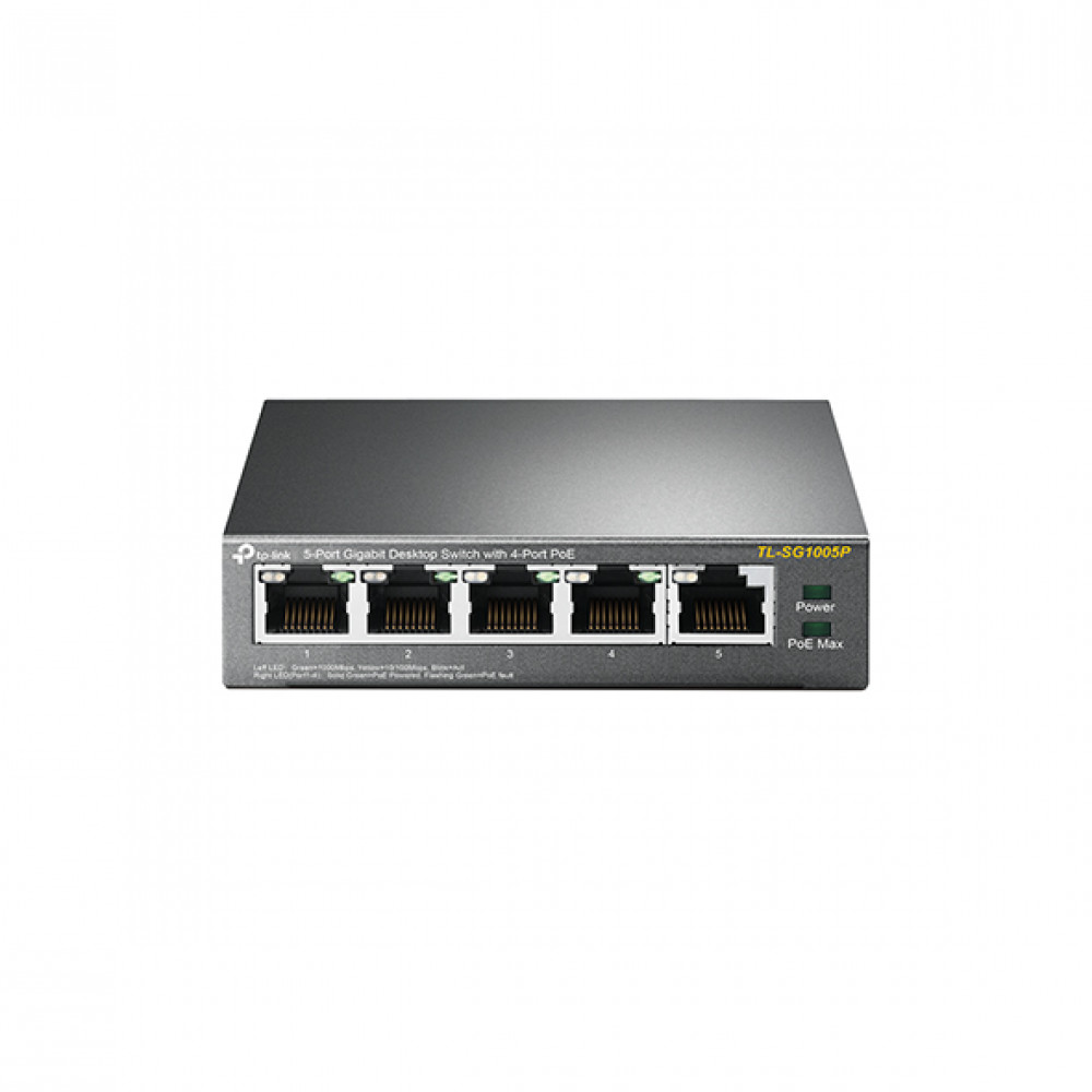 TP-LINK TL-SG1005P 5 PORTS GIGABIT 4 PORT 56W POE v4