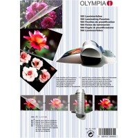 Olympia Φύλλα Πλαστικοποίησης για Α4 Α5 Α6 και Επαγγελματικές Κάρτες 100 Τμχ