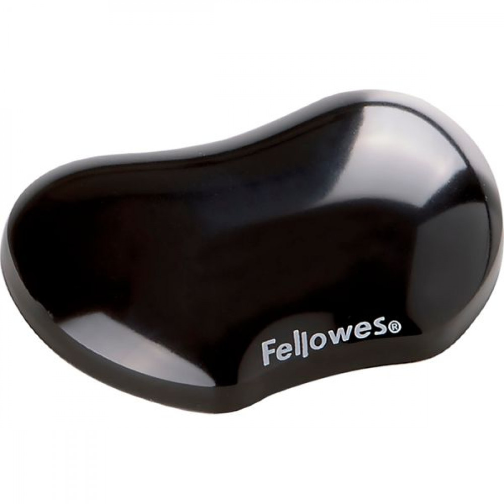 Fellowes Crystal Gel Flex Στήριγμα Καρπού για Ποντίκι Μαύρο