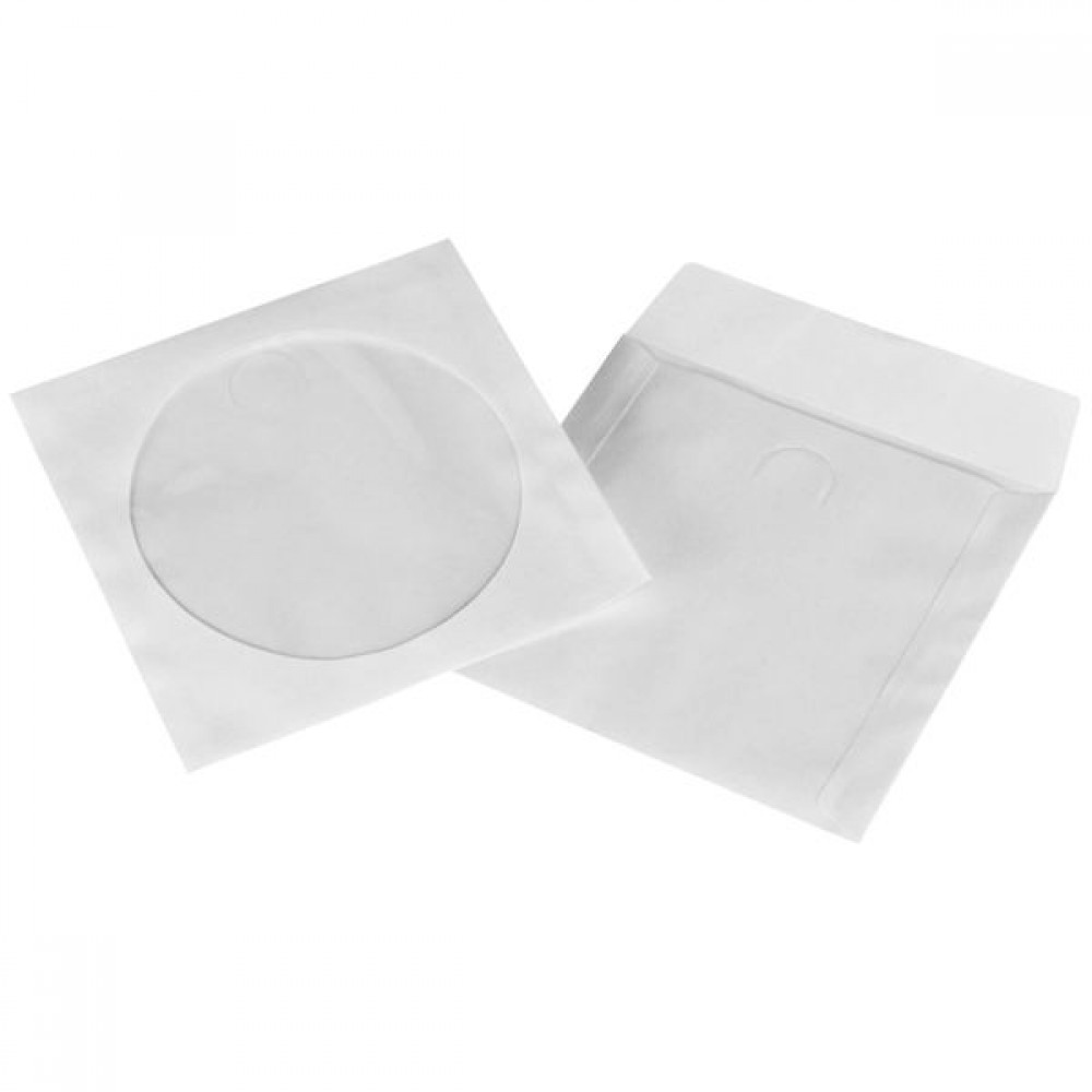 1x50 Hama CD/DVD Paper Sleeves white           62671