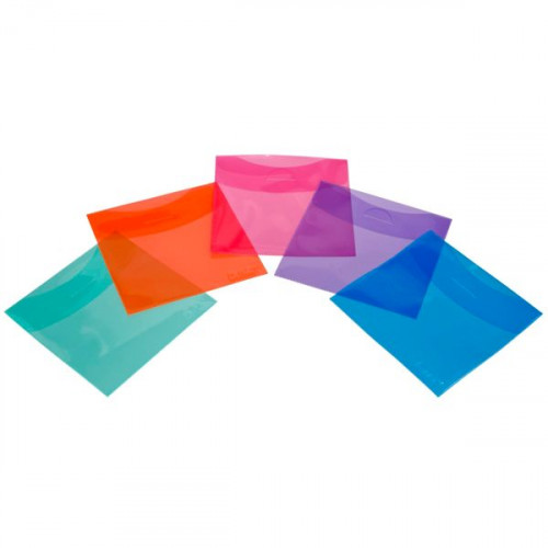 1x50 Hama CD/DVD      51067 Protective Sleeves coloured