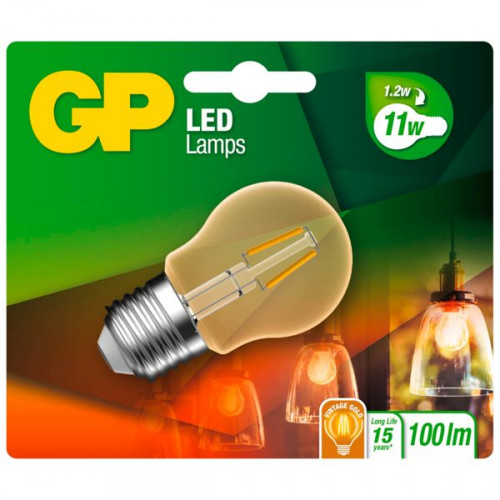 GP Batteries Λάμπα LED για Ντουί E27 και Σχήμα G45 Θερμό Λευκό 100lmΚωδικός: 080596-LDCE1