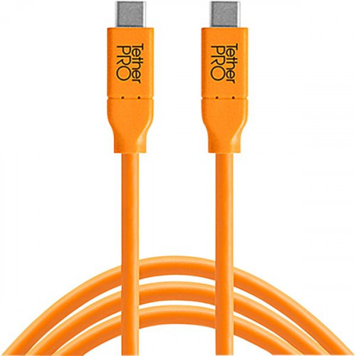 Tether Tools Regular USB 3.1 Cable USB-C male - USB-C male Πορτοκαλί 4.6m (CUC15-ORG)
