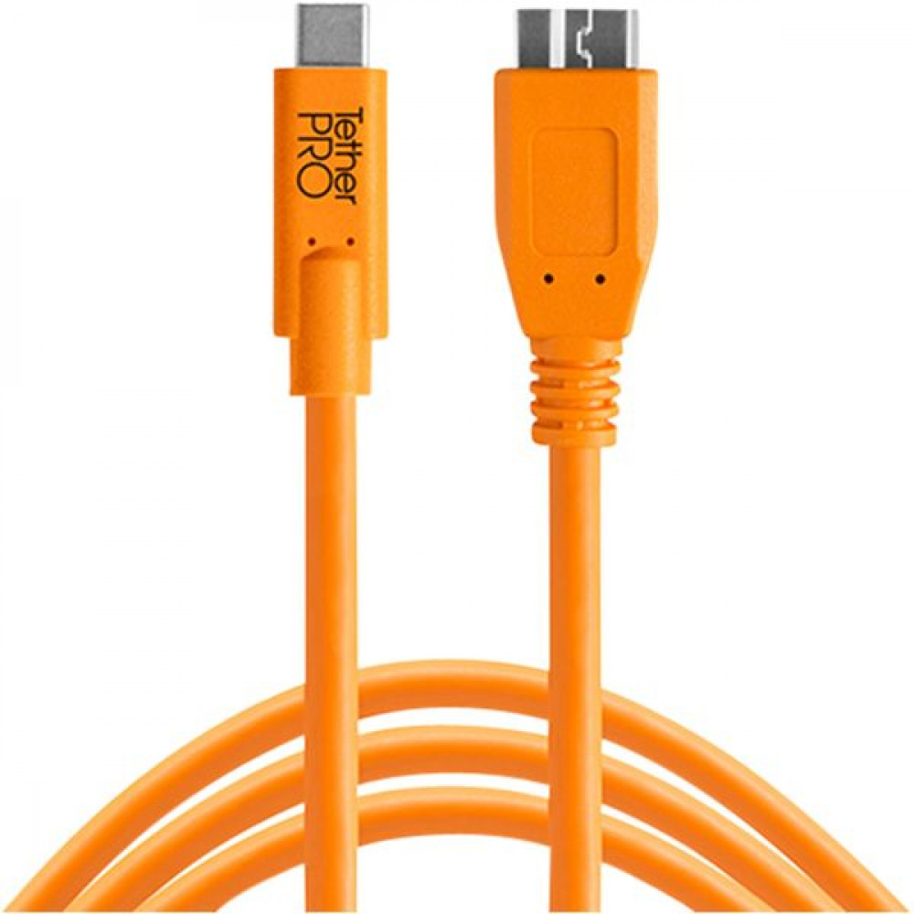 Tether Tools Regular USB 3.0 Cable USB-C male - micro USB-B male Πορτοκαλί 4,60m (CUC3315-ORG)