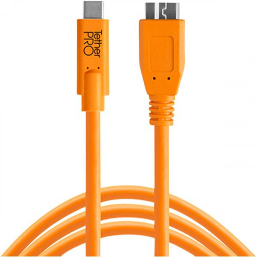 Tether Tools Regular USB 3.0 Cable USB-C male - micro USB-B male Πορτοκαλί 4,60m (CUC3315-ORG)