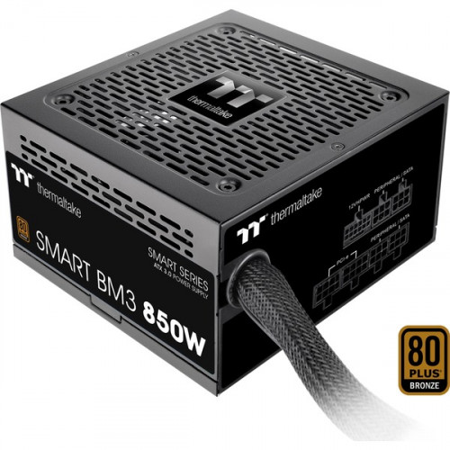 Thermaltake Smart BM3 850W Μαύρο Τροφοδοτικό Υπολογιστή Semi Modular 80 Plus Bronze