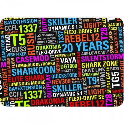 Sharkoon Mouse Pad Medium 355mm 20 Years Limited Edition