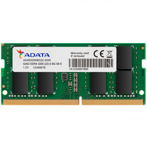 Adata Premier DDR4 με Module 1x8GB και Ταχύτητα 3200 για Laptop AD4S32008G22-SGN