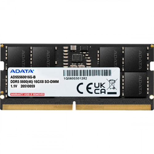 Adata DDR5 με Module 1x16GB και Ταχύτητα 5600 για Desktop AD5U560016G-S