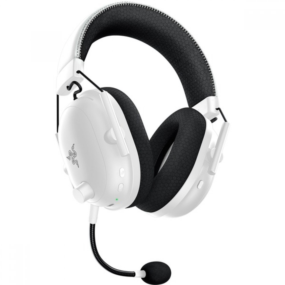 Razer BlackShark V2 Pro 2023 Ασύρματο Over Ear Gaming Headset με σύνδεση Bluetooth / USB Λευκό