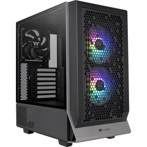 Thermaltake Ceres 300 TG Gaming Midi Tower Κουτί Υπολογιστή με Πλαϊνό Παράθυρο και RGB Φωτισμό Μαύρο