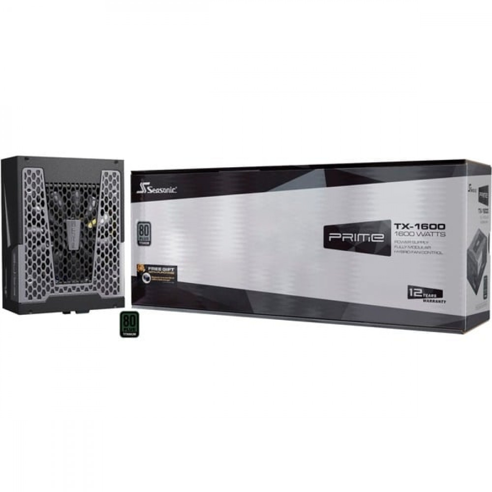 Seasonic Prime TX ATX30 1600W Μαύρο Τροφοδοτικό Υπολογιστή Full Modular 80 Plus Titanium