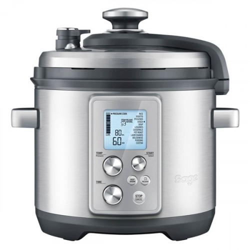 Sage Fast Slow Pro Πολυμάγειρας 1100W με Χωρητικότητα 6lt Ασημί