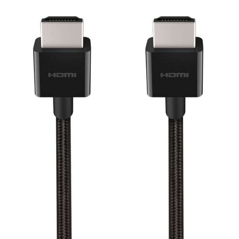 Belkin HDMI 2.1 Braided Cable HDMI male - HDMI male 2m ΜαύροΚωδικός: AV10176bt2M-BLK