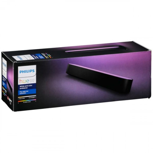 Philips Hue Play LED WACA 1x Extension black Διακοσμητικό Φωτιστικό με Φωτισμό RGB Μπάρα LED σε Μαύρο Χρώμα