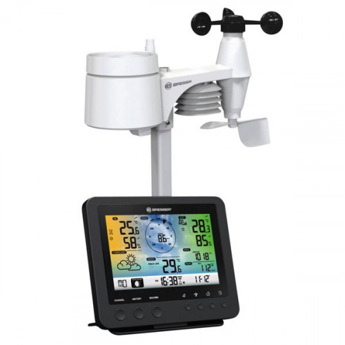 Bresser Wifi Color Weather Center With 5in1 Profi Sensor 7002580 Ασύρματος Μετεωρολογικός Σταθμός Ψηφιακός Επίτοιχος / Επιτραπέζιος Μαύρος