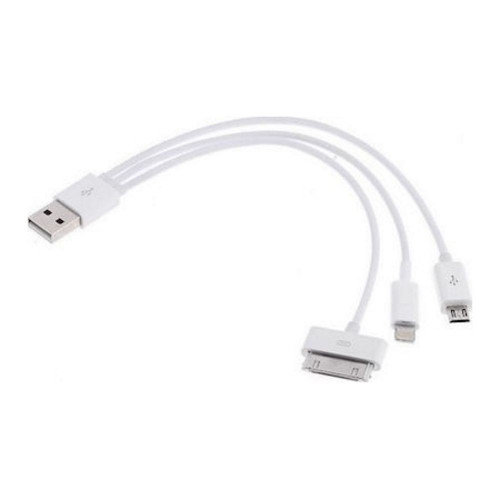 3-IN-1 MULTI USB CHARGING CABLE (MICRO USB, APPLE LIGHTNING APPLE 30PIN)