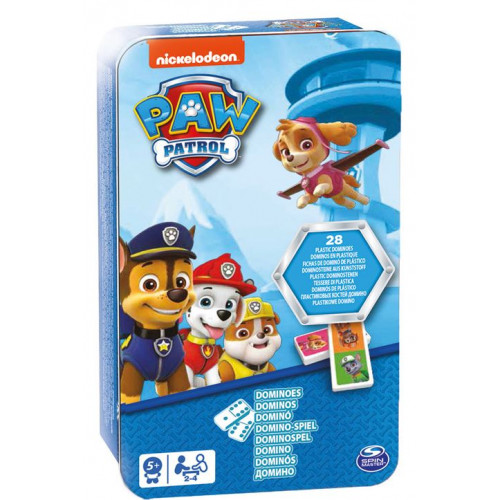 Spin Master Paw Patrol: Dominoes In Tin Board Game (6067468)