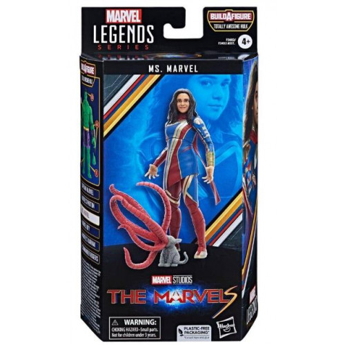 Hasbro Marvel Legends Series Build a Figure Totally Awesome Hulk: The Marvels - Ms. Marvel Action Figure (15cm) (Excl.) (F3682)