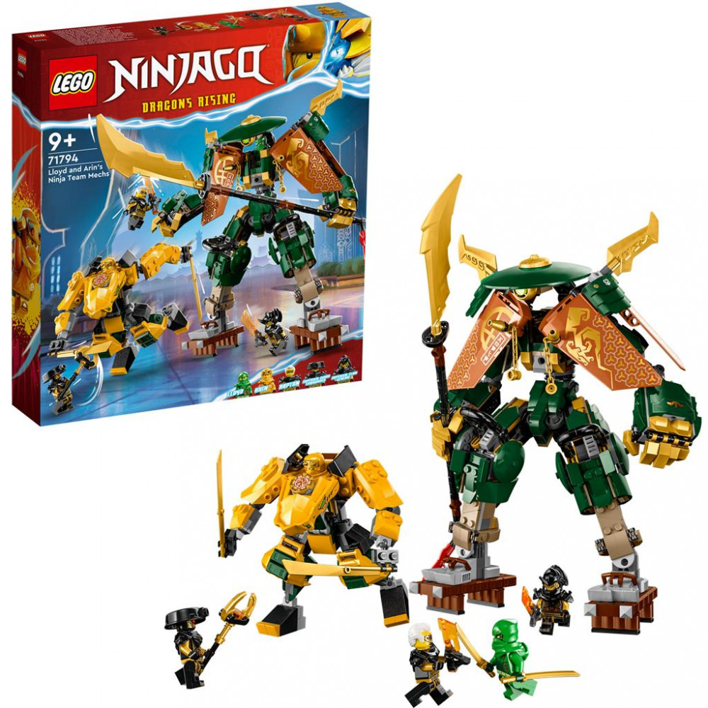 LEGO® Creator NINJAGO® Dragons Rising - Lloyd and Arins Ninja Team Mechs 71794 για 9 ετών Εκθεσιακό