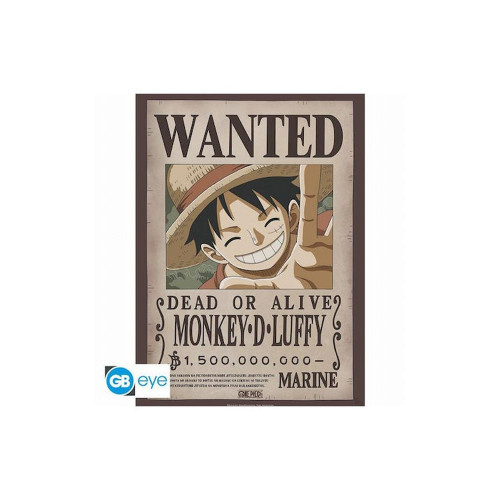 Abysse One Piece - Wanted Luffy Poster Chibi (52x38cm) (GBYDCO225)