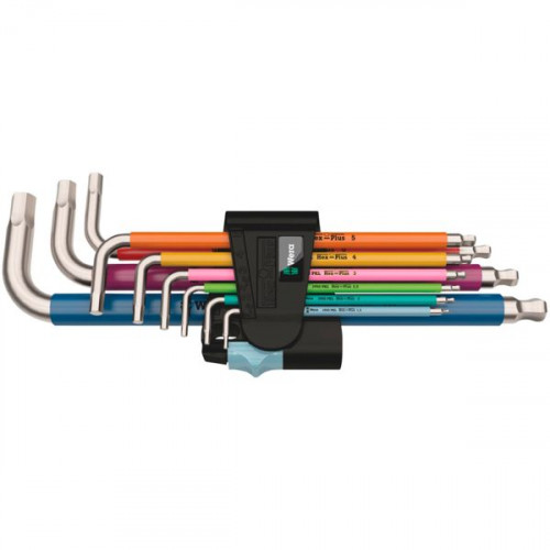 Wera Σετ 9 Κλειδιά Allen σε Σχήμα L 3950/9 Hex-Plus MulticolourΚωδικός: 05022669001
