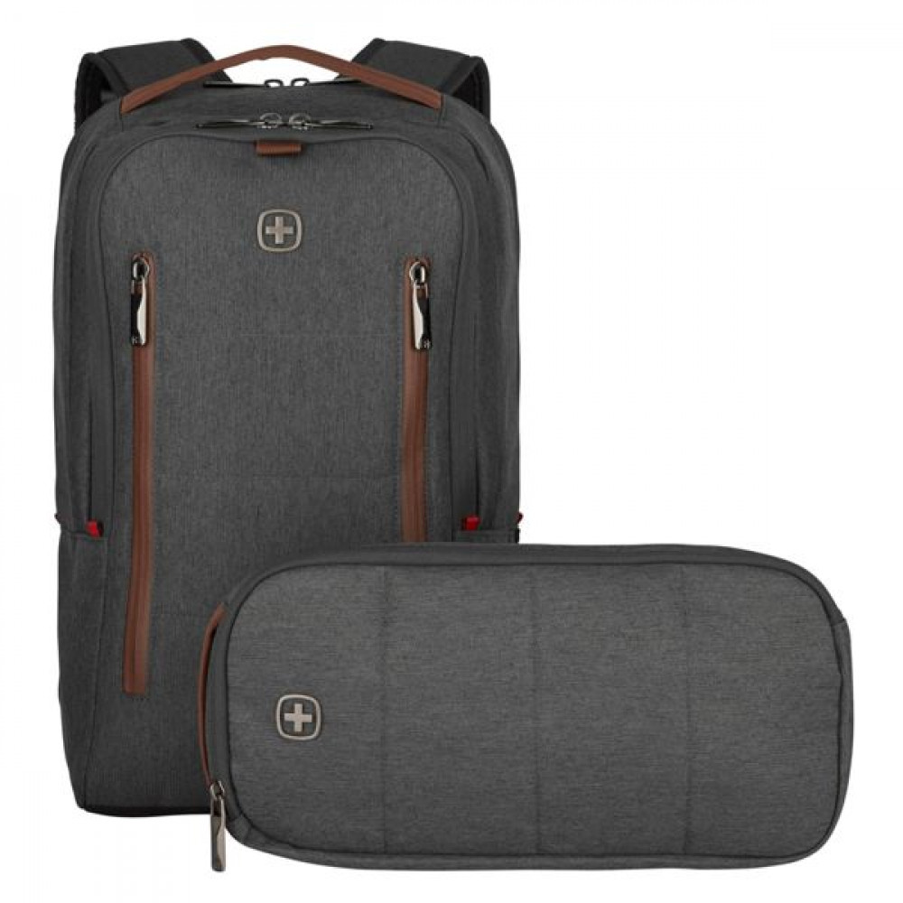 Wenger CityUpgrade Αδιάβροχη Τσάντα Πλάτης για Laptop 16 σε Γκρι χρώμα