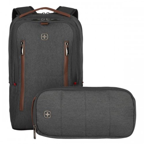 Wenger CityUpgrade Αδιάβροχη Τσάντα Πλάτης για Laptop 16 σε Γκρι χρώμα