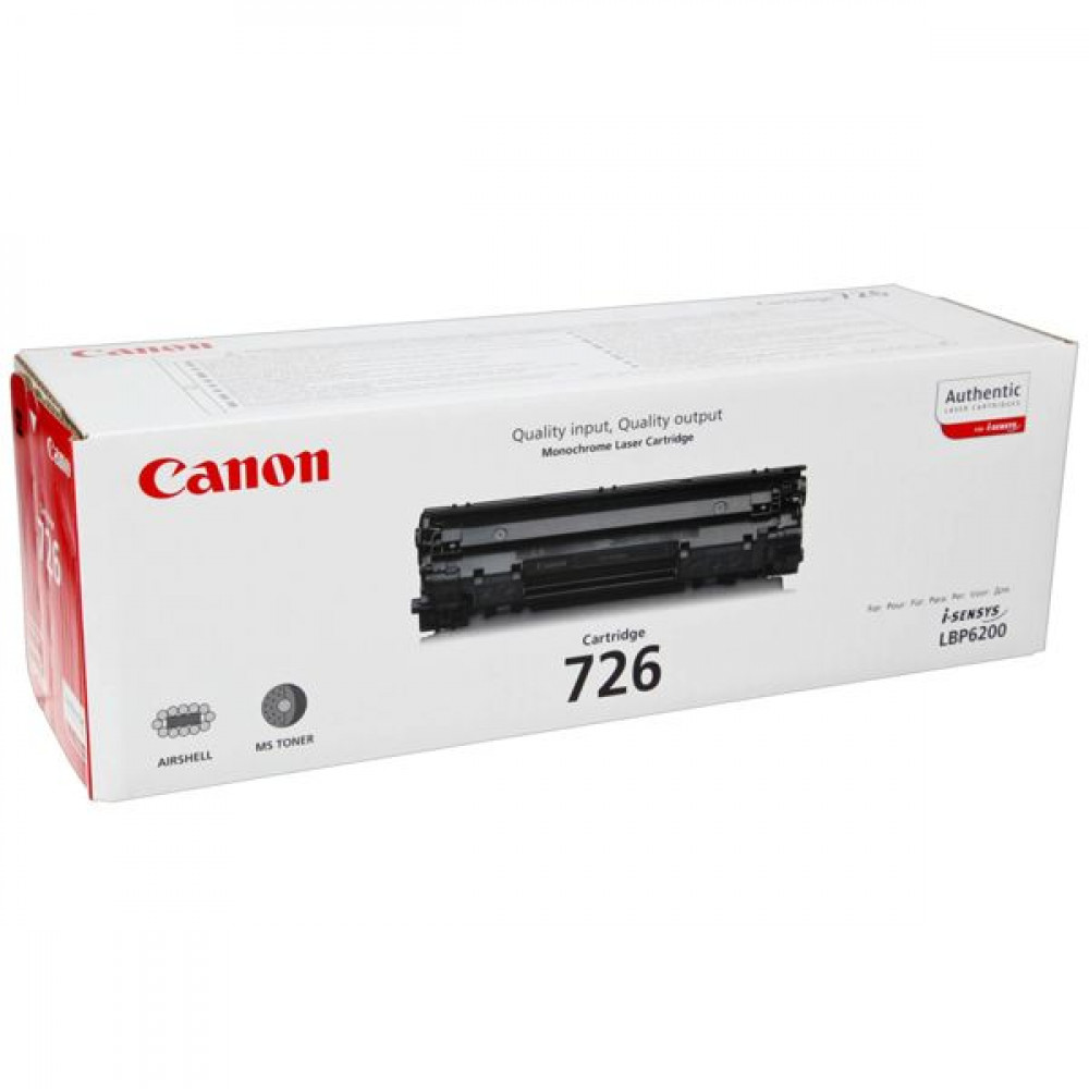 Canon 726 Toner Laser Εκτυπωτή Μαύρο 2100 Σελίδων (3483B002)
