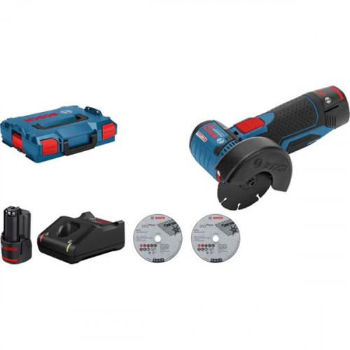 Bosch GWS 12V-76 Τροχός 76mm Μπαταρίας 2x3Ah 06019F200B