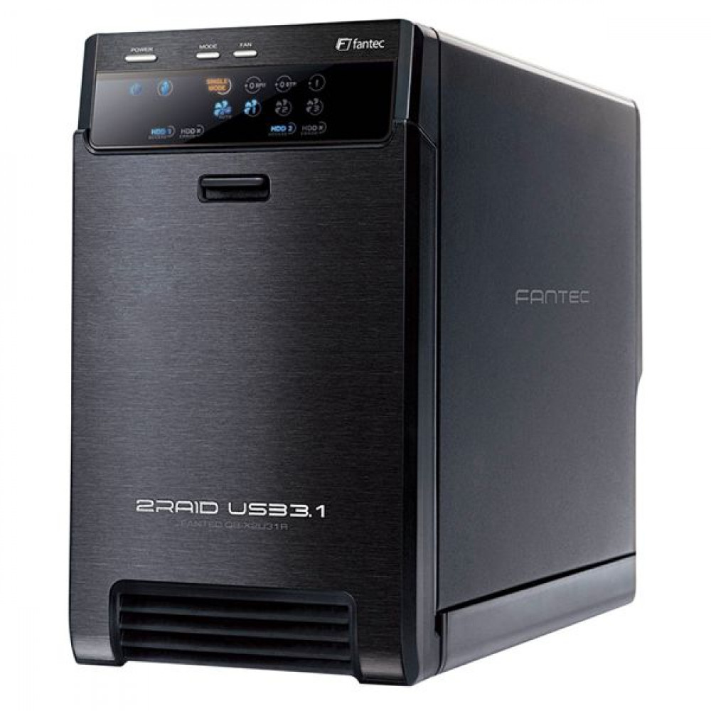 Fantec QB-X2U31R Θήκη για 2 Σκληρούς Δίσκους 3.5 SATA III με σύνδεση USB 3.1 Type-CΚωδικός: 2133