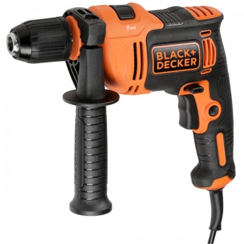 Black & Decker Κρουστικό Δράπανο 710W με 2x Τρυπάνια 6mm & 2x Τρυπάνια 8mm