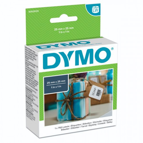 Dymo 750 Αυτοκόλλητες Ετικέτες σε Ρολό για Εκτυπωτή Ετικετών 25x25mmΚωδικός: S0929120