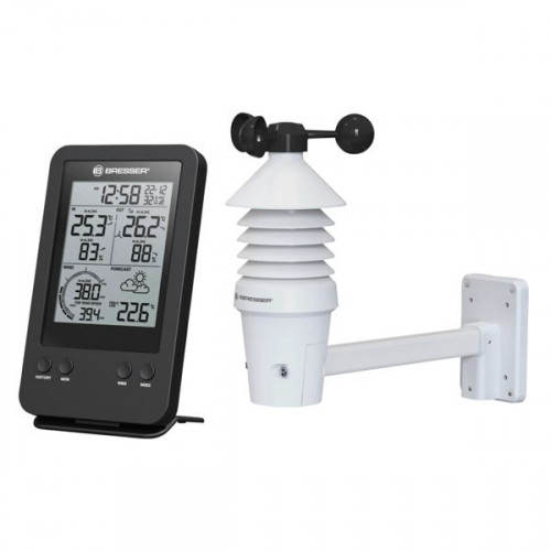 Bresser 3-in-1 Professional 7002531 Ασύρματος Μετεωρολογικός Σταθμός Ψηφιακός Επιτραπέζιος Μαύρος