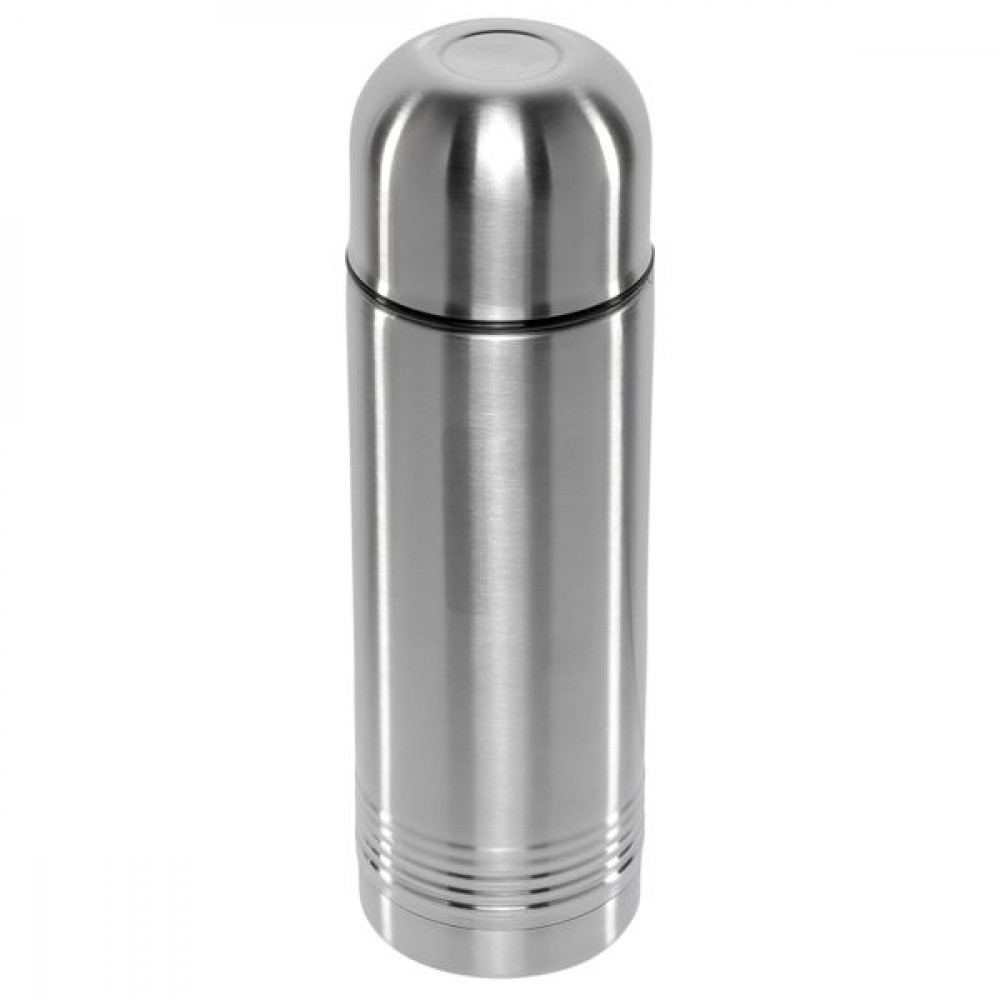 Emsa Flask Safe Loc Closure Ποτήρι Θερμός Senator Vacuum σε Ασημί χρώμα 0.7lt