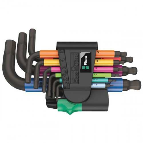Wera Σετ 9 Κλειδιά Allen σε Σχήμα L 950/9 Hex-Plus Mulitcolour 2