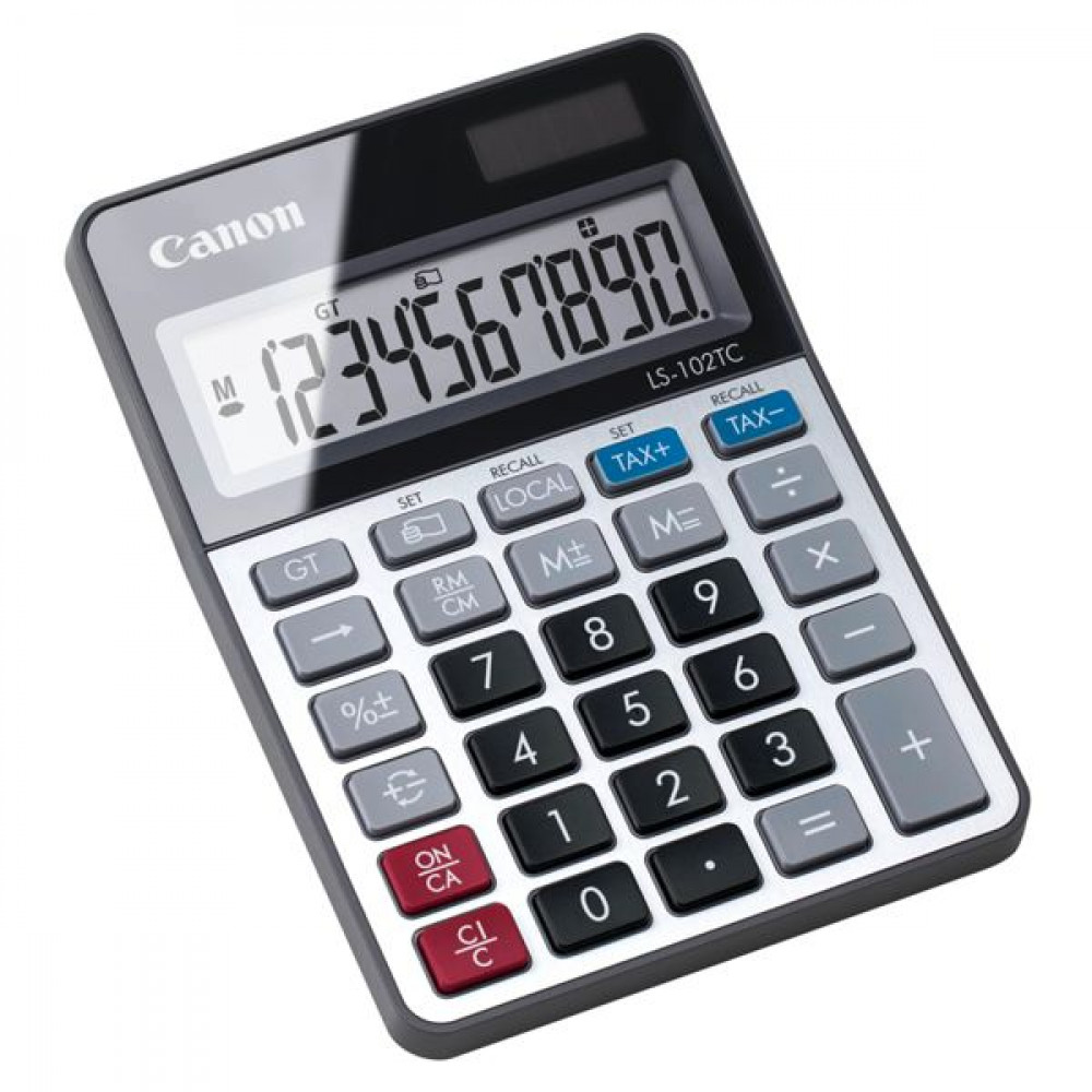 Canon Αριθμομηχανή Λογιστική LS-102TC 10 Ψηφίων σε Ασημί ΧρώμαΚωδικός: 2471C001