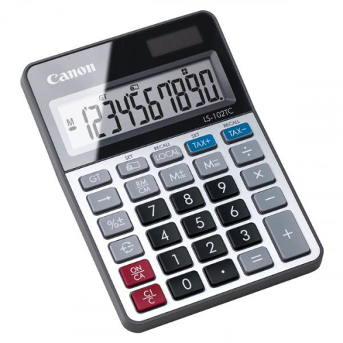 Canon Αριθμομηχανή Λογιστική LS-102TC 10 Ψηφίων σε Ασημί ΧρώμαΚωδικός: 2471C001