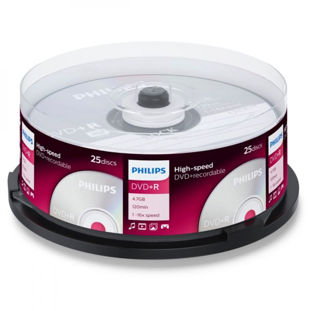 Philips DVD+R 4,7GB 16x SP 1x25