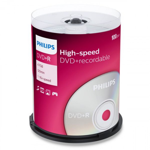 Philips DVD+R 4,7GB 16x SP 1x100