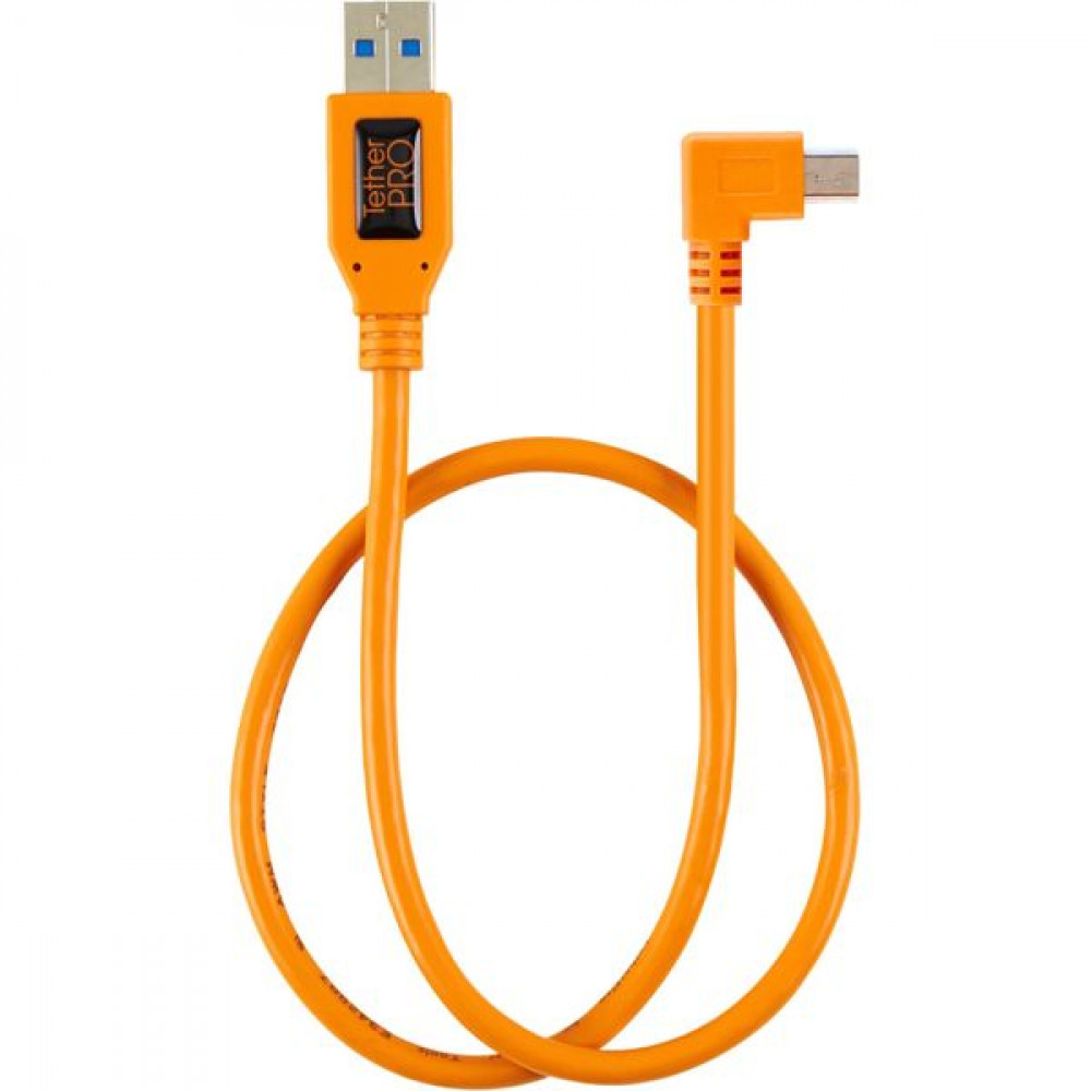 Tether Tools Καλώδιο Pigtail USB-A male - Mini B 0.50m Πορτοκαλί (TET-CU51RT02-ORG)