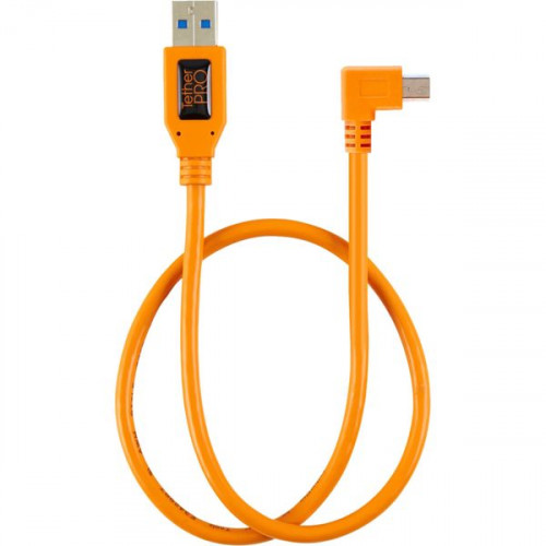 Tether Tools Καλώδιο Pigtail USB-A male - Mini B 0.50m Πορτοκαλί (TET-CU51RT02-ORG)