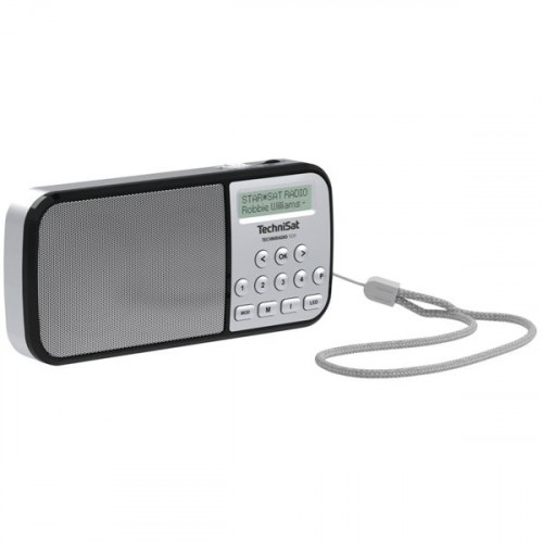 Technisat TechniRadio Ραδιοφωνάκι Επαναφορτιζόμενο DAB+ με USB Ασημί Silver