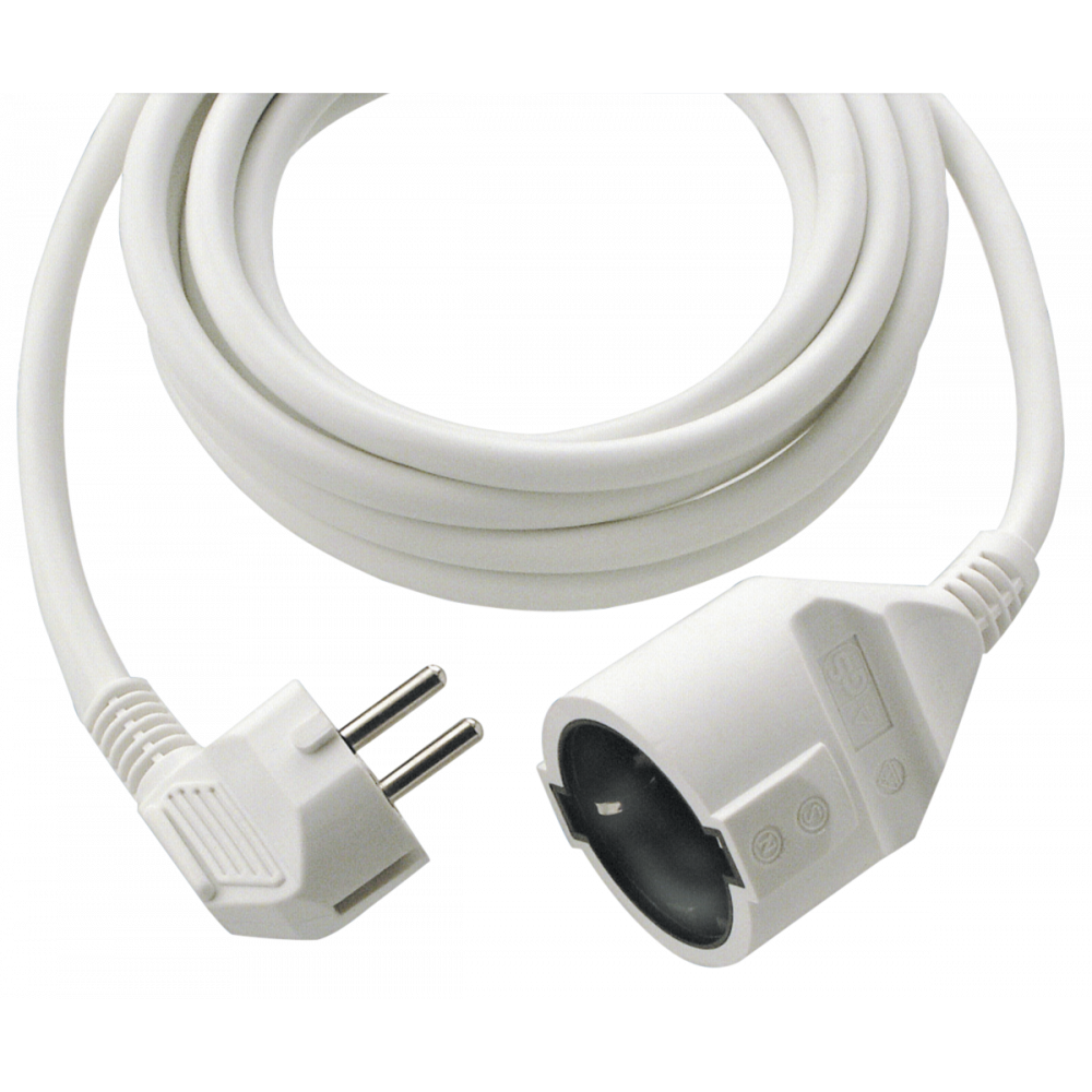 REV Safety extension lead 5,0 m white