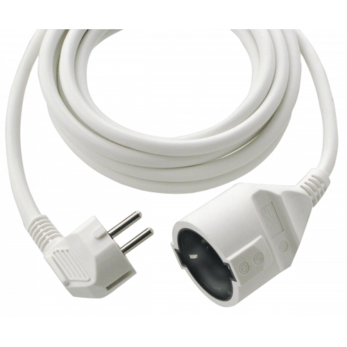 REV Safety extension lead 5,0 m white