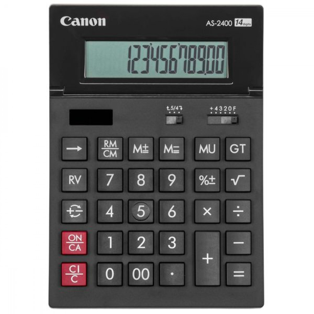 Canon Αριθμομηχανή AS-2400 14 Ψηφίων σε Μαύρο Χρώμα